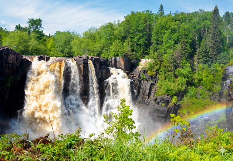 High Falls from a distance